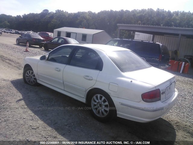 KMHWF35H94A007601 - 2004 HYUNDAI SONATA GLS/LX WHITE photo 3