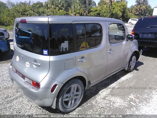 JN8AZ28R69T119566 - 2009 NISSAN CUBE S/SL GRAY photo 4