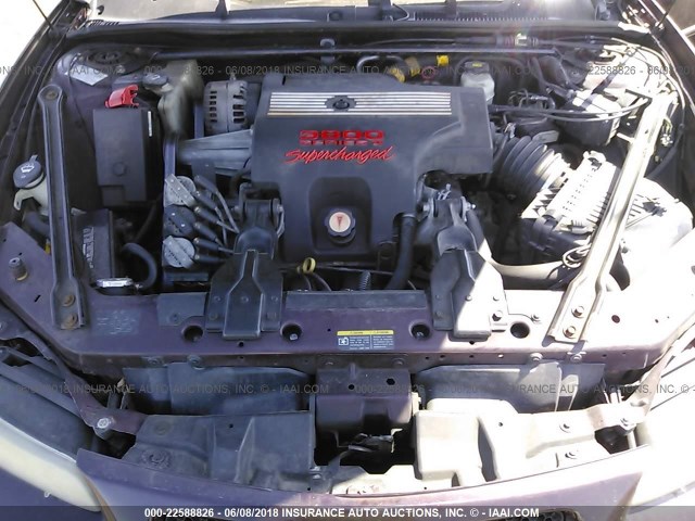 1G2WR52172F180374 - 2002 PONTIAC GRAND PRIX GTP იასამნისფერი ფოტო 10