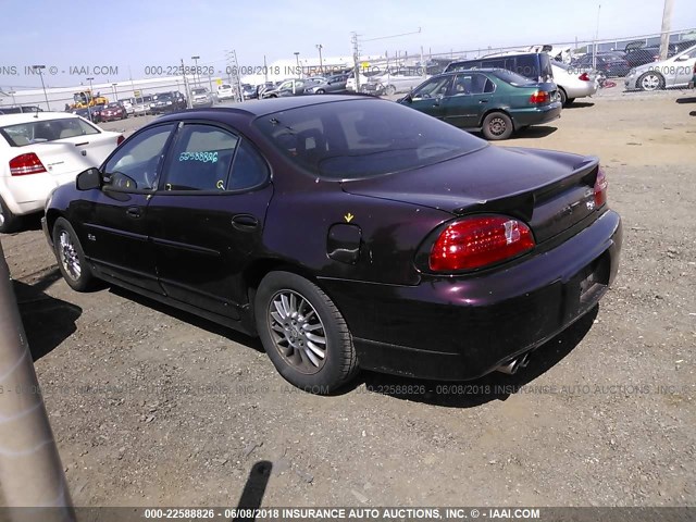 1G2WR52172F180374 - 2002 PONTIAC GRAND PRIX GTP იასამნისფერი ფოტო 3