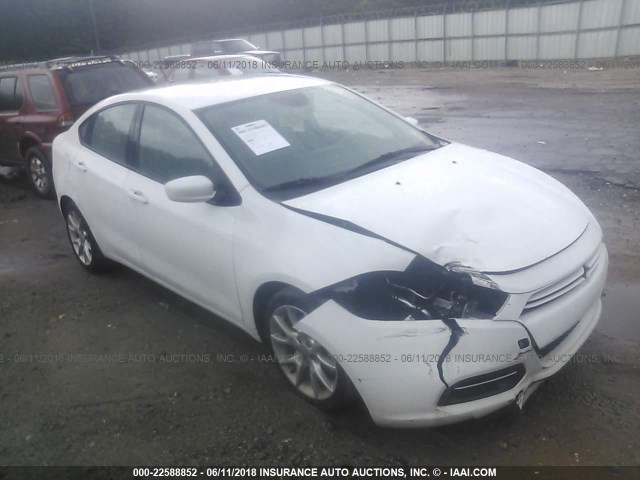 1C3CDFBA0DD104422 - 2013 DODGE DART SXT WHITE photo 1