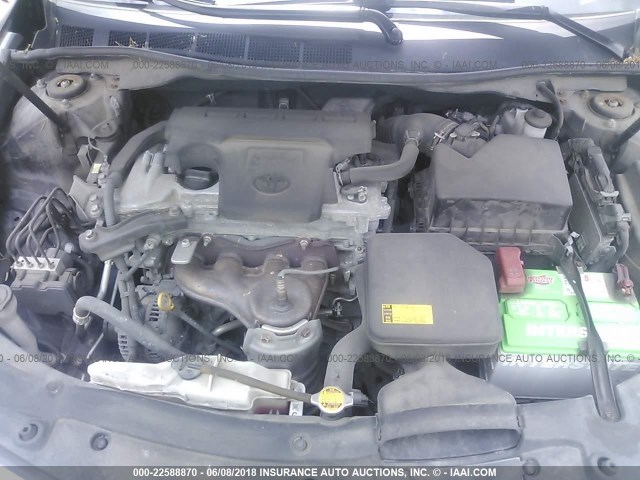 4T4BF1FK2CR257536 - 2012 TOYOTA CAMRY SE/LE/XLE 黑色 照片 10