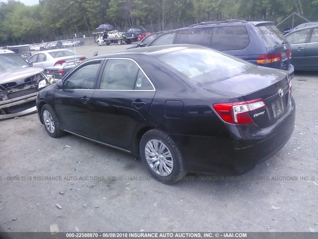 4T4BF1FK2CR257536 - 2012 TOYOTA CAMRY SE/LE/XLE 黑色 照片 3
