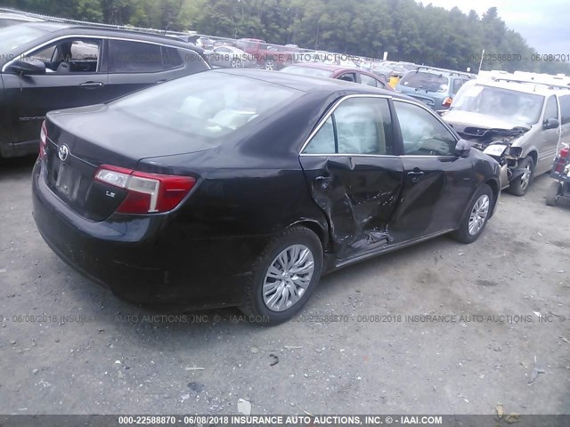 4T4BF1FK2CR257536 - 2012 TOYOTA CAMRY SE/LE/XLE 黑色 照片 4