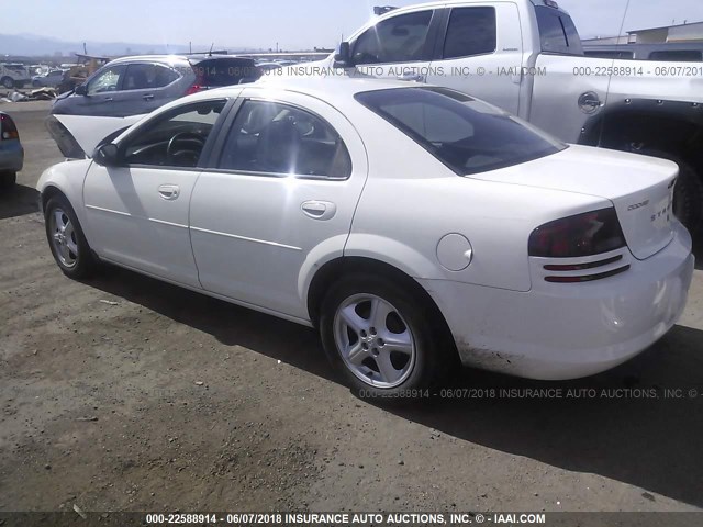 1B3EL46T45N591063 - 2005 DODGE STRATUS SXT WHITE photo 3