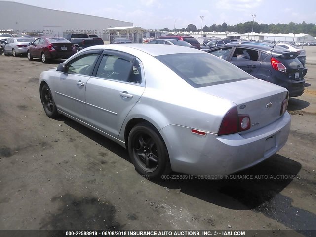 1G1ZA5EU7CF270611 - 2012 CHEVROLET MALIBU LS SILVER photo 3