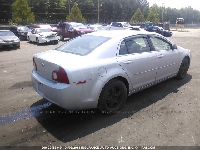 1G1ZA5EU7CF270611 - 2012 CHEVROLET MALIBU LS SILVER photo 4
