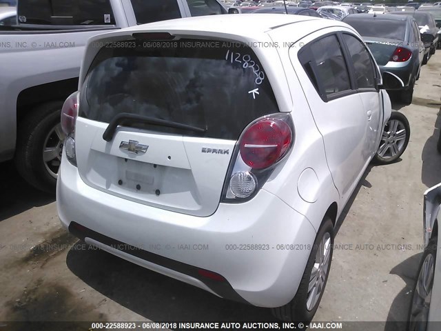 KL8CB6S92EC578248 - 2014 CHEVROLET SPARK LS WHITE photo 4