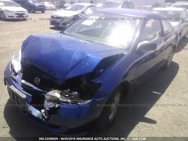 1HGEM221X5L066591 - 2005 HONDA CIVIC DX VP BLUE photo 6