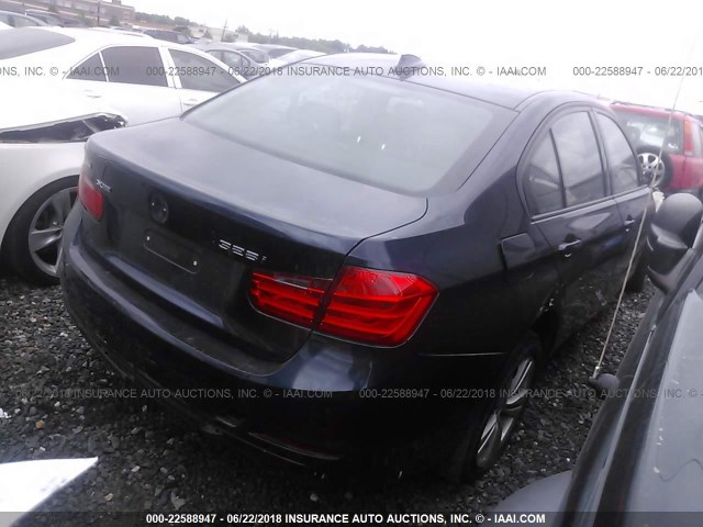 WBA3B5G52DNS03967 - 2013 BMW 328 XI SULEV BLACK photo 4