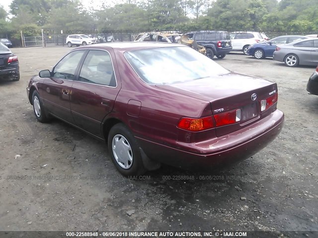 4T1BG22KXYU656530 - 2000 TOYOTA CAMRY CE/LE/XLE BURGUNDY photo 3