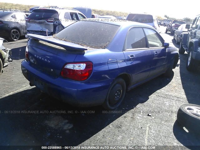 JF1GD67514G514143 - 2004 SUBARU IMPREZA RS BLUE photo 4