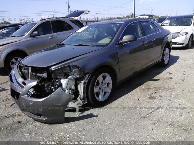1G1ZB5E15BF171836 - 2011 CHEVROLET MALIBU LS BROWN photo 2