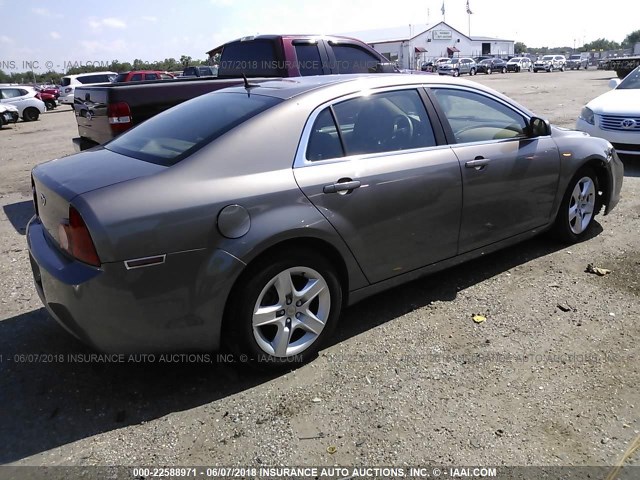 1G1ZB5E15BF171836 - 2011 CHEVROLET MALIBU LS BROWN photo 4