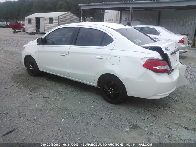 ML32F3FJ5HHF06659 - 2017 MITSUBISHI MIRAGE G4 ES თეთრი ფოტო 3