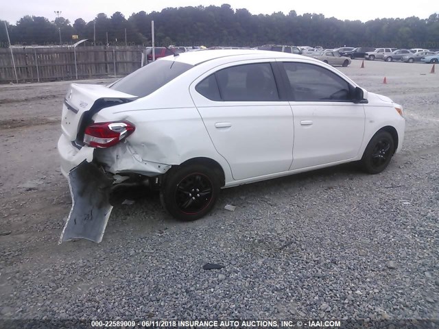 ML32F3FJ5HHF06659 - 2017 MITSUBISHI MIRAGE G4 ES თეთრი ფოტო 4