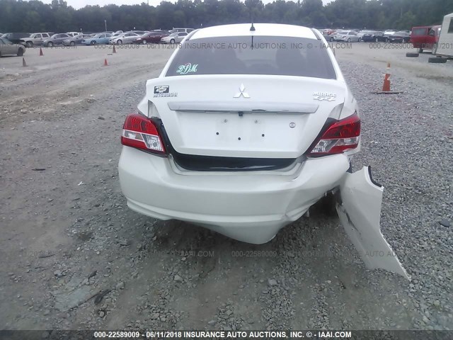 ML32F3FJ5HHF06659 - 2017 MITSUBISHI MIRAGE G4 ES თეთრი ფოტო 6