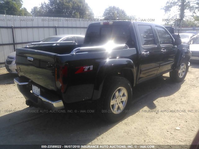 1GCHSDFE6C8134461 - 2012 CHEVROLET COLORADO LT BLACK photo 4