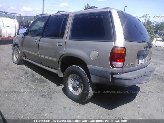 1FMZU72XXYUB76522 - 2000 FORD EXPLORER XLS GOLD photo 3