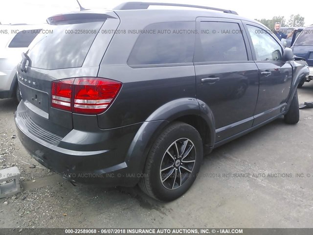 3C4PDCABXJT196344 - 2018 DODGE JOURNEY SE GRAY photo 4