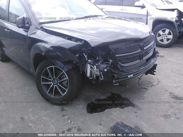 3C4PDCABXJT196344 - 2018 DODGE JOURNEY SE GRAY photo 6