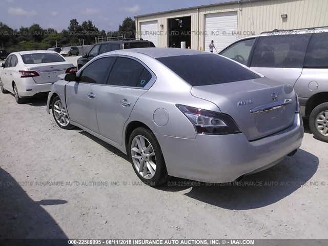 1N4AA5AP1EC461083 - 2014 NISSAN MAXIMA S/SV SILVER photo 3