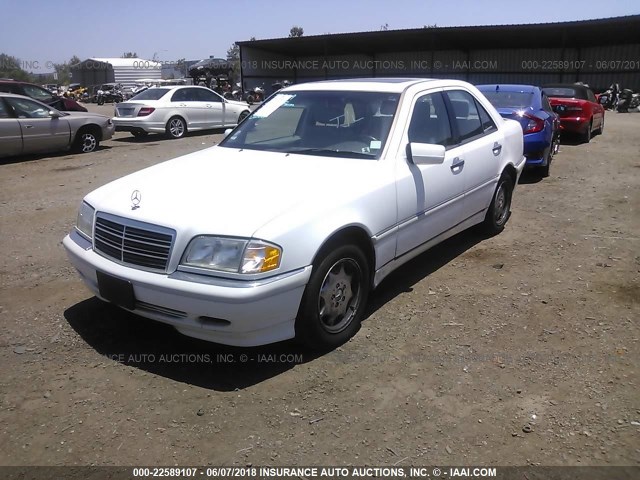 WDBHA29G1XA790102 - 1999 MERCEDES-BENZ C 280 WHITE photo 2