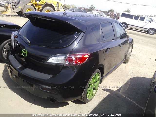 JM1BL1H47A1155427 - 2010 MAZDA SPEED 3 BLACK photo 4