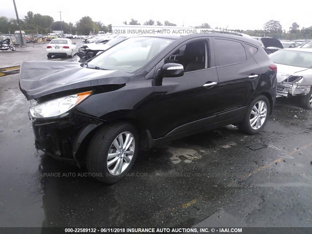 KM8JUCAC6BU238994 - 2011 HYUNDAI TUCSON GLS/LIMITED BLACK photo 2