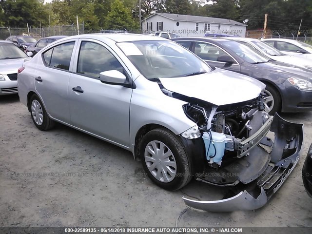 3N1CN7AP1HL891789 - 2017 NISSAN VERSA S/S PLUS/SV/SL SILVER photo 1