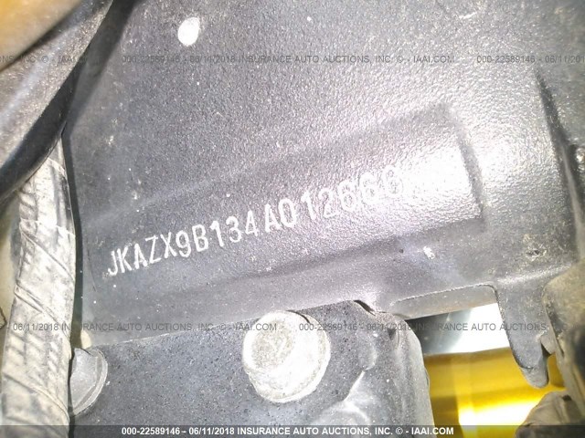 JKAZX9B134A012666 - 2004 KAWASAKI ZX1200 B BLACK photo 9