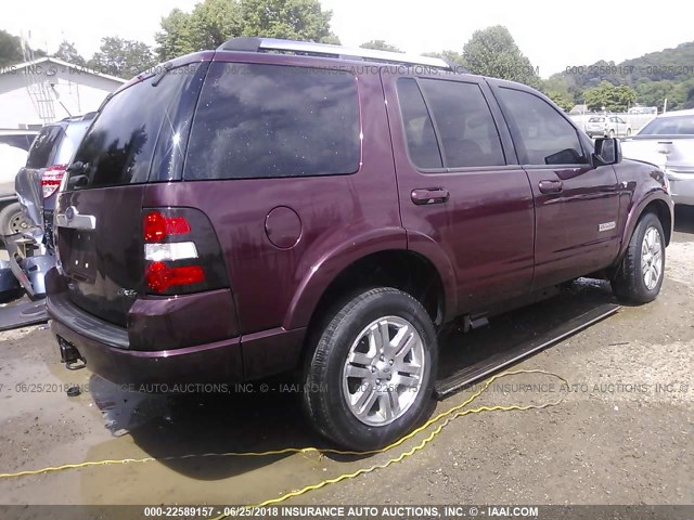 1FMEU75898UA57136 - 2008 FORD EXPLORER LIMITED 紫色 照片 4