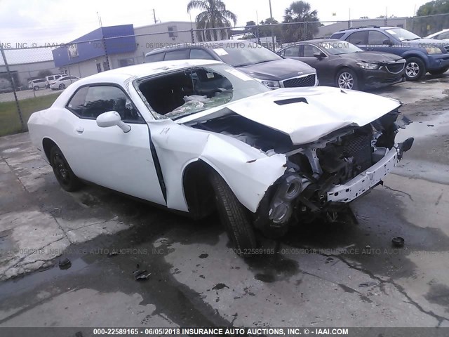 2C3CDZAG6GH177566 - 2016 DODGE CHALLENGER SXT WHITE photo 1