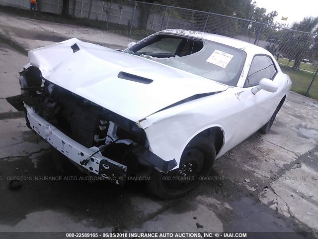 2C3CDZAG6GH177566 - 2016 DODGE CHALLENGER SXT WHITE photo 2