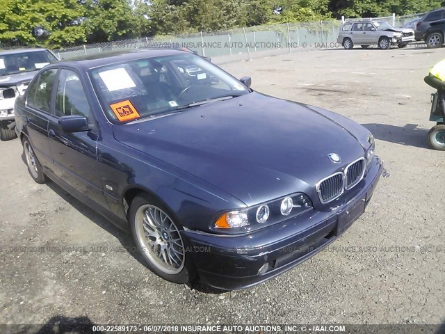 WBADT63402CH98057 - 2002 BMW 530 I AUTOMATIC BLUE photo 1