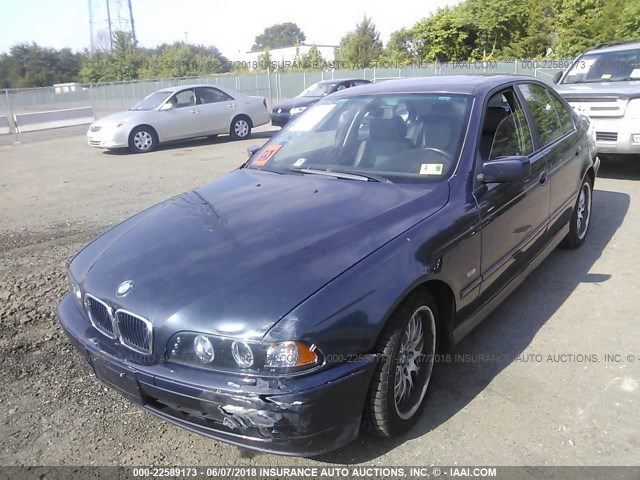 WBADT63402CH98057 - 2002 BMW 530 I AUTOMATIC BLUE photo 2