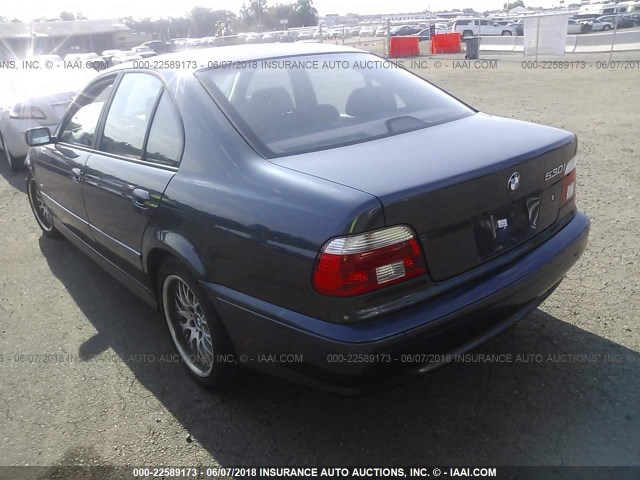 WBADT63402CH98057 - 2002 BMW 530 I AUTOMATIC BLUE photo 3