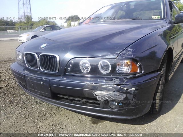 WBADT63402CH98057 - 2002 BMW 530 I AUTOMATIC BLUE photo 6