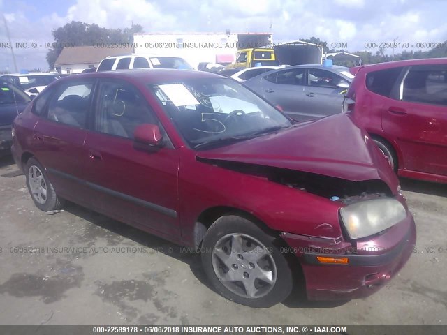 KMHDN56D85U149598 - 2005 HYUNDAI ELANTRA GLS/GT RED photo 1