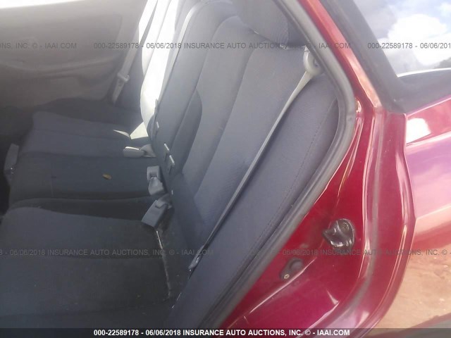 KMHDN56D85U149598 - 2005 HYUNDAI ELANTRA GLS/GT RED photo 8