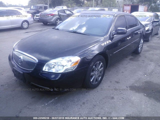 1G4HE57Y07U234585 - 2007 BUICK LUCERNE CXS BLACK photo 2