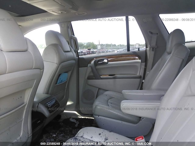 5GAEV23768J269123 - 2008 BUICK ENCLAVE CXL WHITE photo 8