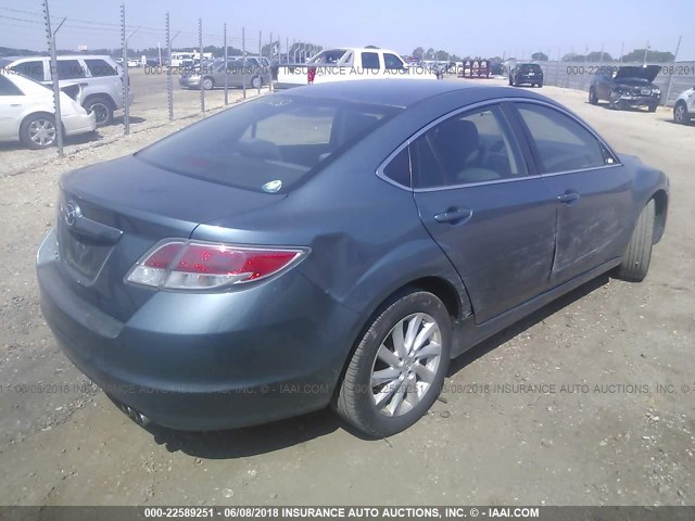 1YVHZ8DH5C5M15162 - 2012 MAZDA 6 I BLUE photo 4