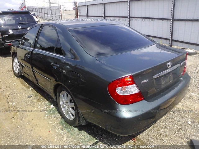 4T1BF30K92U538374 - 2002 TOYOTA CAMRY LE/XLE/SE 绿色 照片 3