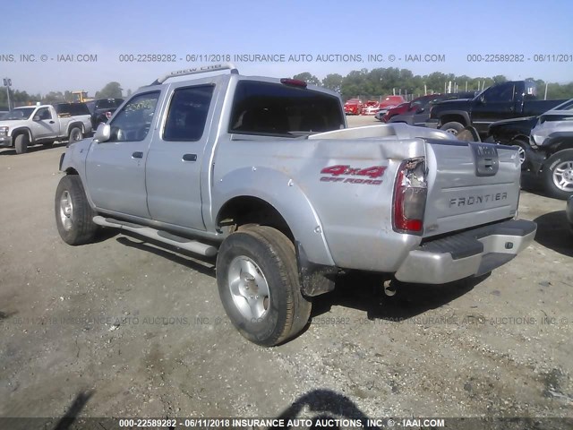 1N6ED27Y01C400445 - 2001 NISSAN FRONTIER CREW CAB XE/CREW CAB SE TAN photo 3