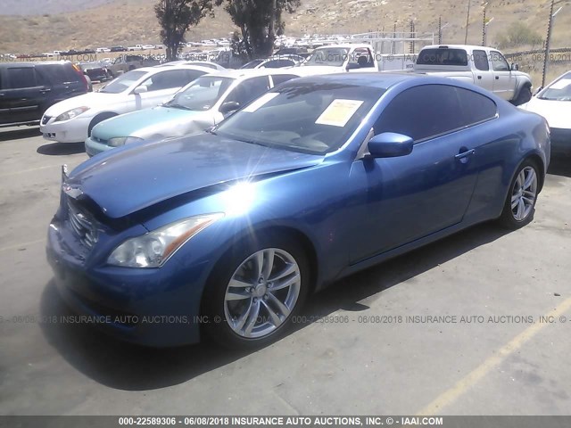 JNKCV64E58M122475 - 2008 INFINITI G37 JOURNEY/SPORT BLUE photo 2