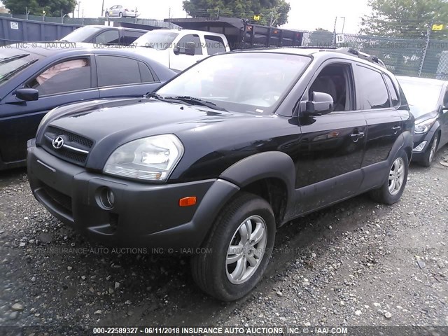 KM8JN12D07U589884 - 2007 HYUNDAI TUCSON SE/LIMITED BLACK photo 2