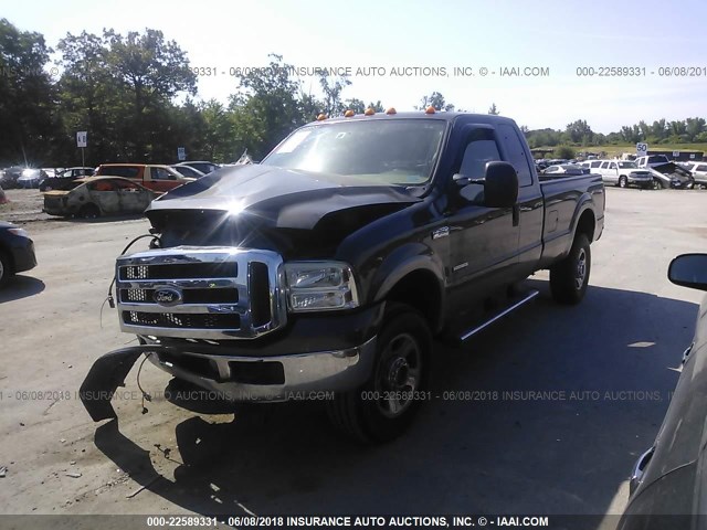 1FTWX31P15EC15755 - 2005 FORD F350 SRW SUPER DUTY GRAY photo 2