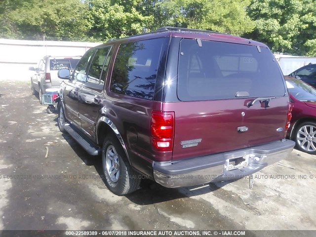 1FMRU15W71LB83083 - 2001 FORD EXPEDITION XLT RED photo 3