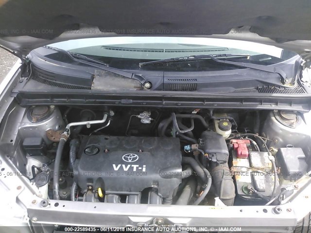 JTLKT324254029635 - 2005 TOYOTA SCION XB ვერცხლისფერი ფოტო 10